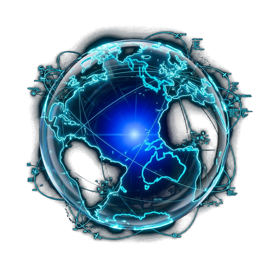 Global Market Scale Holographic Globe