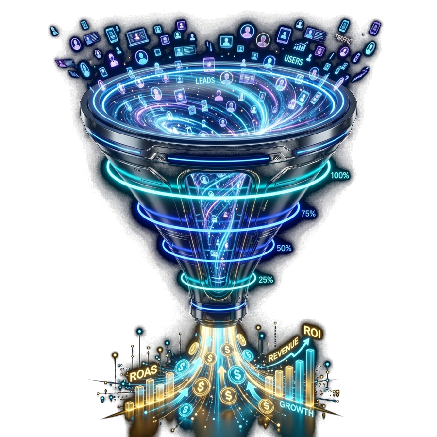 Marketing Conversion Funnel Vortex